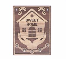 Sweet Home with Hand Wooden Keyholder