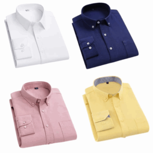 Mens Shirts (Multicolor, S) (Pack of 4)