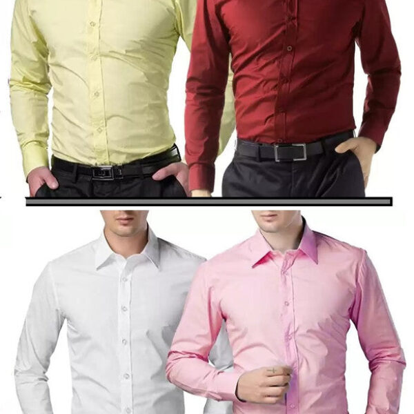 Combo of 4 Casual Shirts for Men (Multicolor, S)
