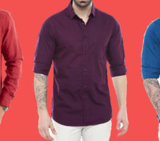 Combo of 3 Casual Men's Shirts (Multicolor, S)