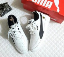 Sneakers for Men (White & Black, 6)