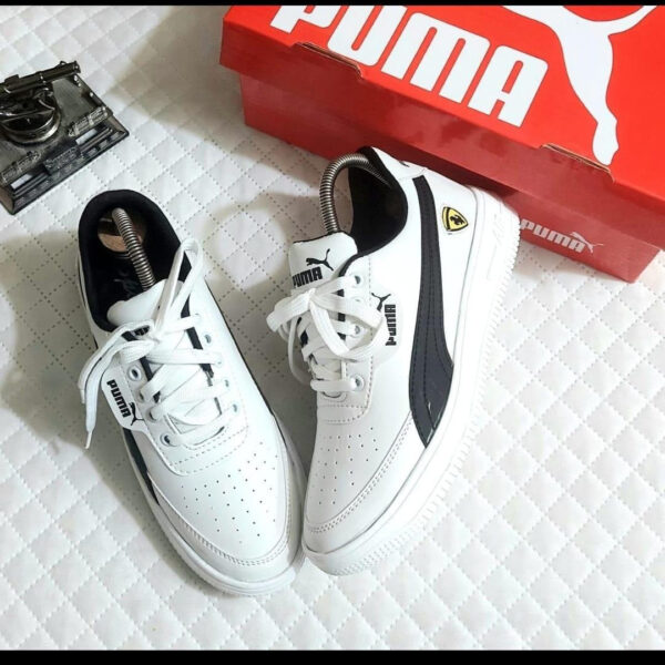 Sneakers for Men (White & Black, 6)
