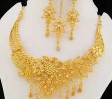 New Tready Golden Jewellery Set for Women