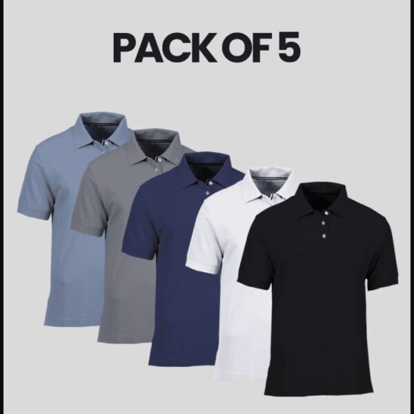pack of 5 polo tshirt (Vason)