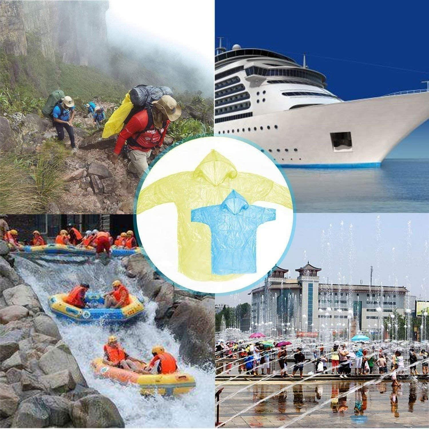 1749205493044-15 FULLY Reusable Wallet Rain Card Rain Coat for Adults (Set of 10) Multicolour 4485