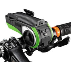 5 In 1 Double LED Bicycle Light Bluetooth Bicycle Phone Holder