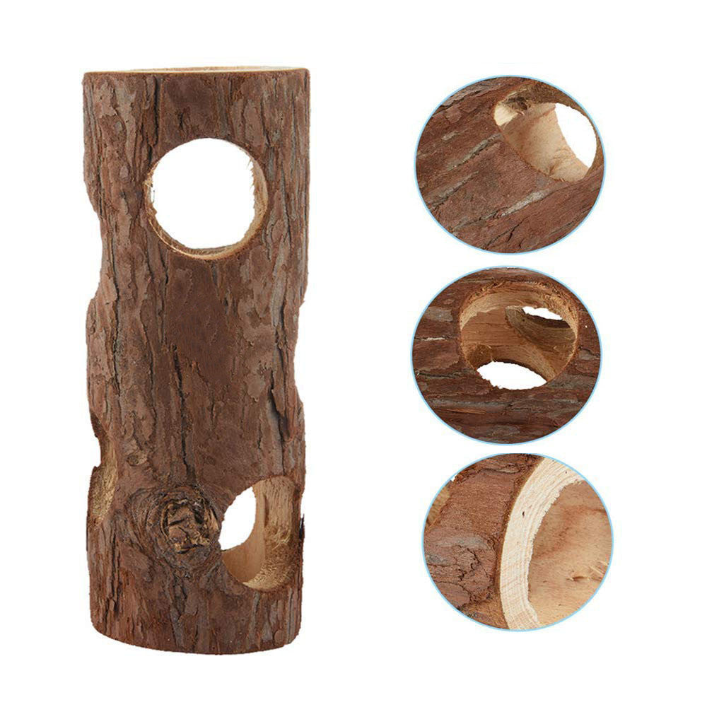 2447419098733 Hamster Wood Pipe Toy Tree Tube My Store