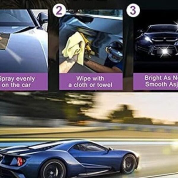 3 in 1 High Protection Car Quick Coating Spray (Pack of 2)