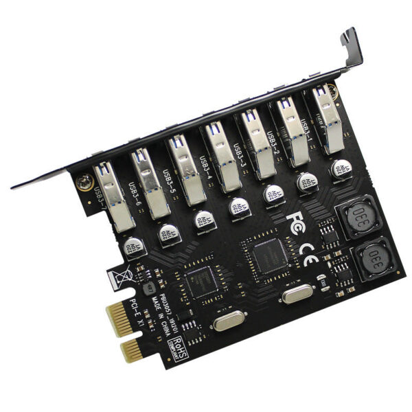 Seven-port High-speed Desktop USB3.0 Expansion Card