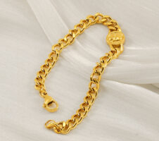 Fashion Stainless Steel Cuban Link Chain Bracelet Numbers