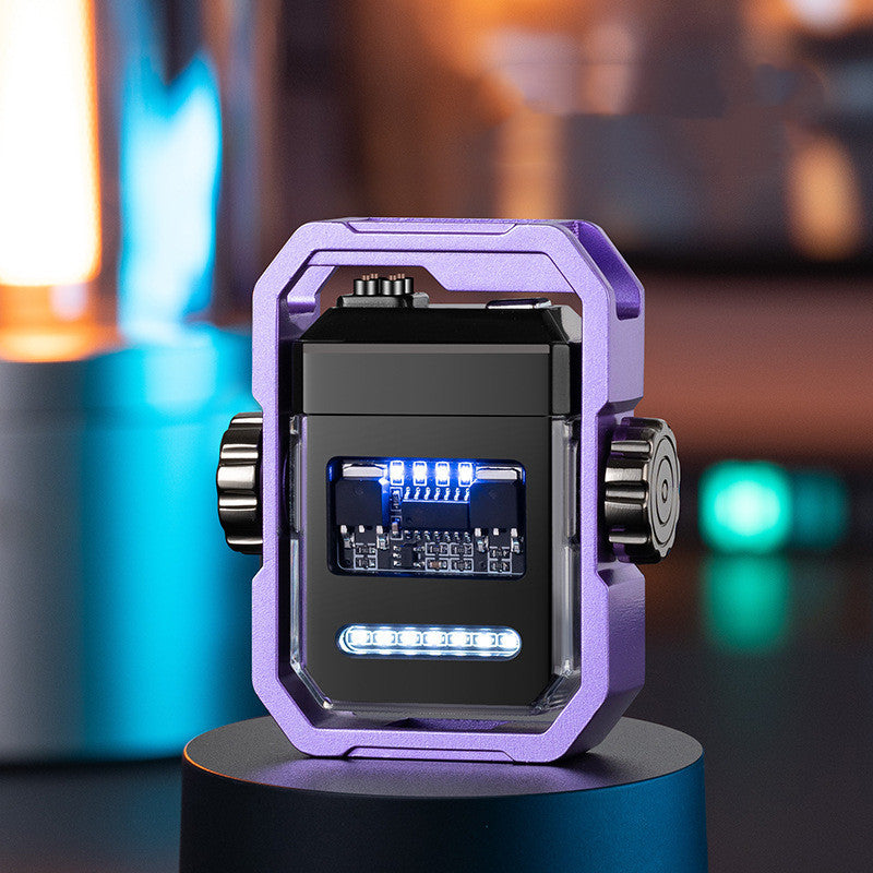 4e7ff4b2-c02d-4a01-95e7-6f6c676b416f New Pulse Lighter Double Arc Outdoor Windproof Type-C Charging Electric My Store