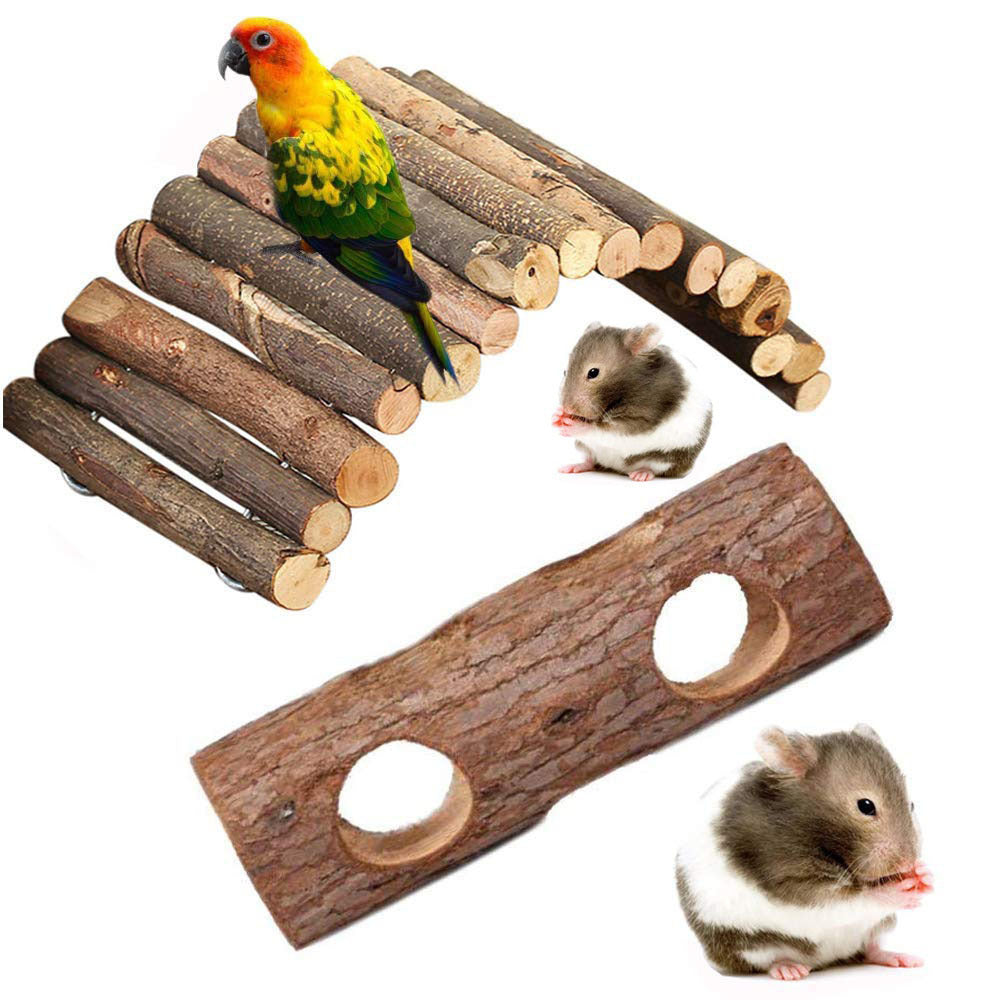 52851186341 Hamster Wood Pipe Toy Tree Tube My Store