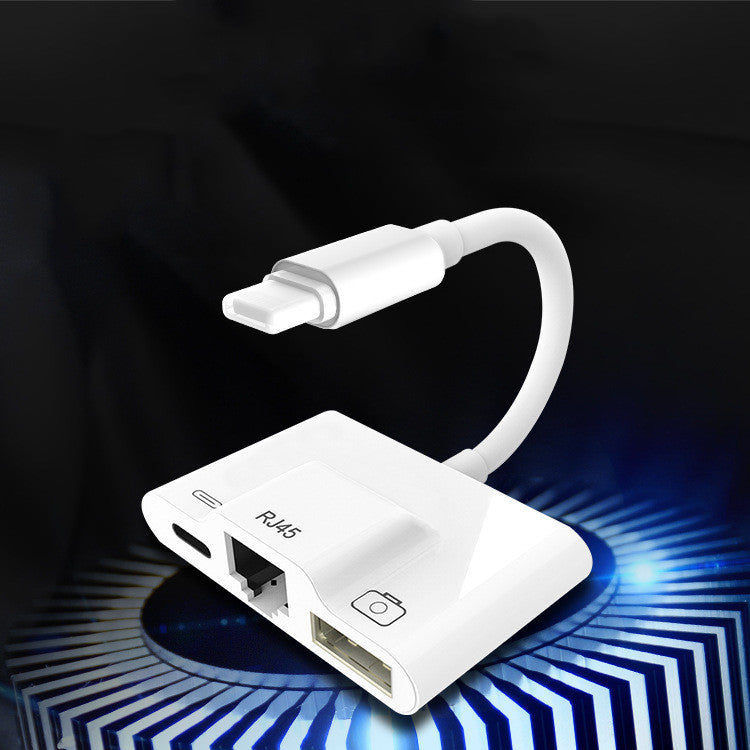 6bf76146-7b15-45ea-941c-a3fb4590a8e8 To RJ45 Ethernet Adapter Lightning To USB Camera Card Reader Changer My Store