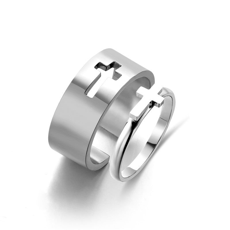 6f09d97a-76cd-43f6-a64e-49b2e3fc30d1 Simple And Versatile Titanium Steel Ring My Store