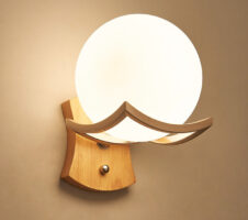 Solid Wood Wall Lamp Simple Bedroom Modern Chinese Style