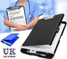 With Storage Pen Holder File Folder Slimcase Box Writing Pad Clipboard Box