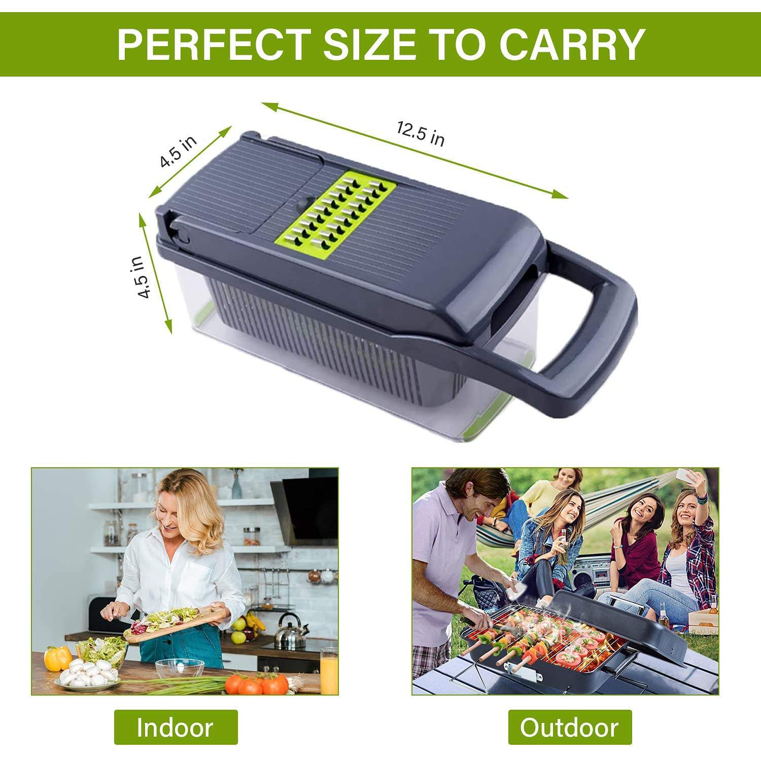 Featured image for '12 In 1 Manual Vegetable Chopper Kitchen Gadgets Food Chopper Onion Cutter Vegetable Slicer' 12 In1 Manual Vegetable Chopper Kitchen Gadgets Food Chopper Onion Cutter Vegetable Slicer - Image 11