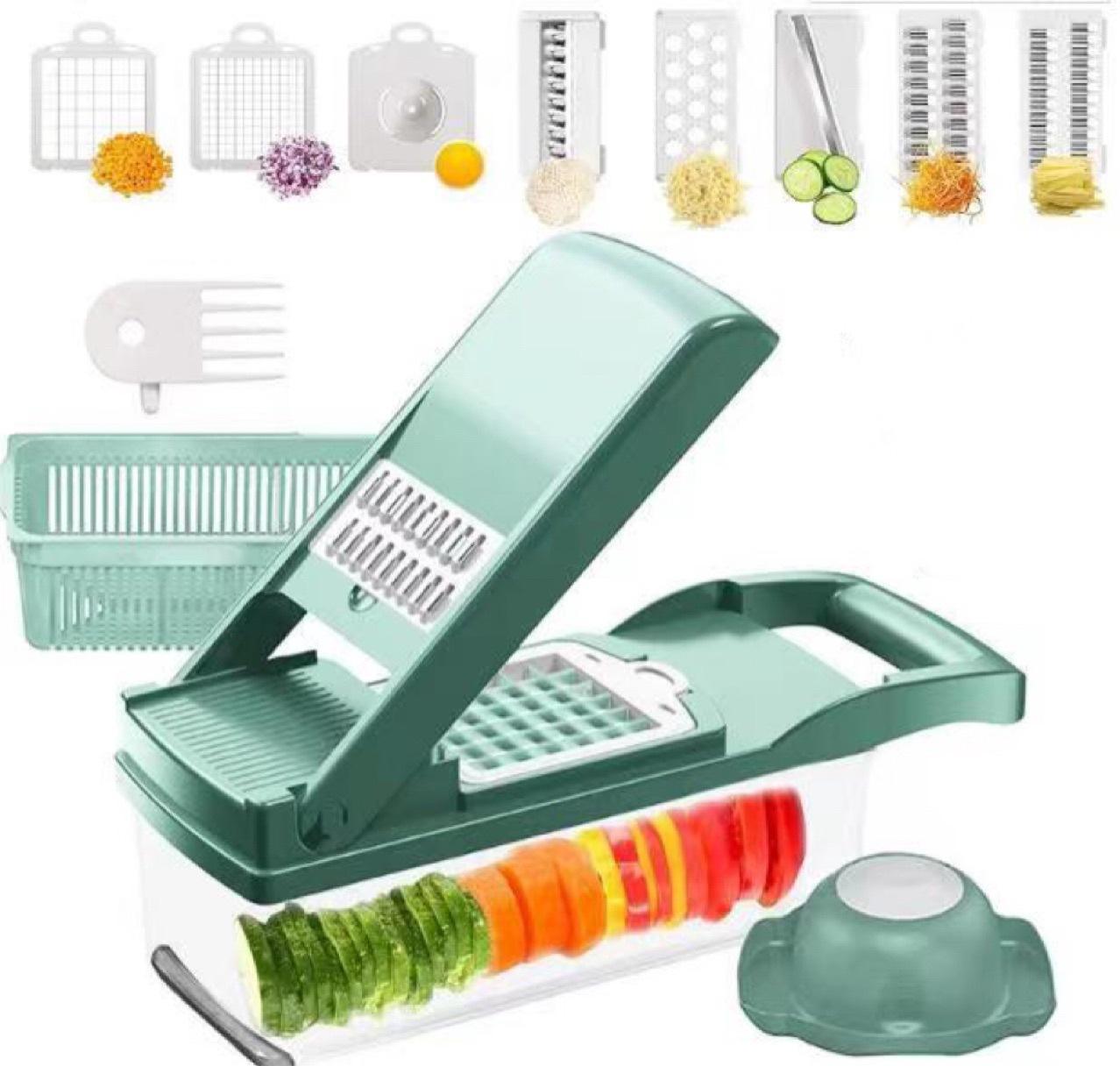 Featured image for '12 In 1 Manual Vegetable Chopper Kitchen Gadgets Food Chopper Onion Cutter Vegetable Slicer' 12 In1 Manual Vegetable Chopper Kitchen Gadgets Food Chopper Onion Cutter Vegetable Slicer - Image 10