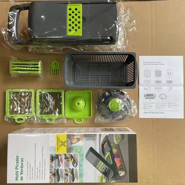 Featured image for '12 In 1 Manual Vegetable Chopper Kitchen Gadgets Food Chopper Onion Cutter Vegetable Slicer' 12 In1 Manual Vegetable Chopper Kitchen Gadgets Food Chopper Onion Cutter Vegetable Slicer - Image 6