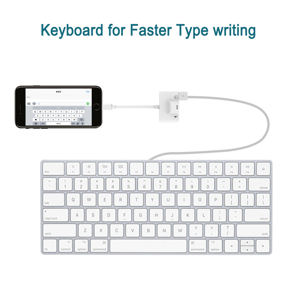 76992c10-8c23-48f2-95ce-5ef03bd87767 To RJ45 Ethernet Adapter Lightning To USB Camera Card Reader Changer My Store