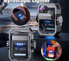 New Pulse Lighter Double Arc Outdoor Windproof Type-C Charging Electric