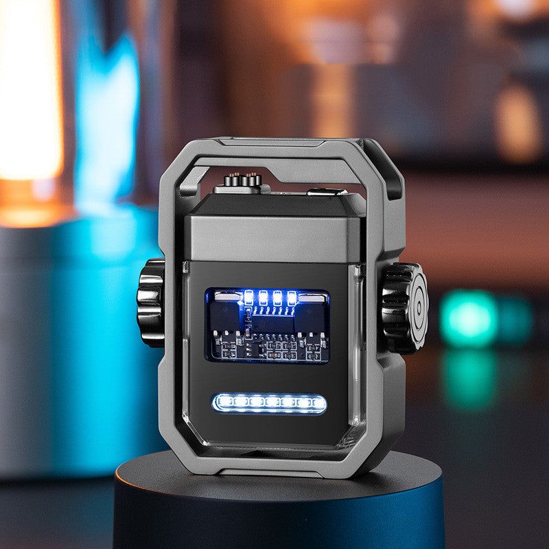 a5eb4ca7-1bb7-4c80-971c-6323e6511de1 New Pulse Lighter Double Arc Outdoor Windproof Type-C Charging Electric My Store
