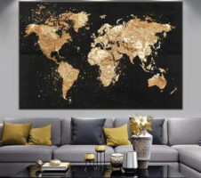 Decorative Canvas Core Spray Hanging Rimless Decorative Painting