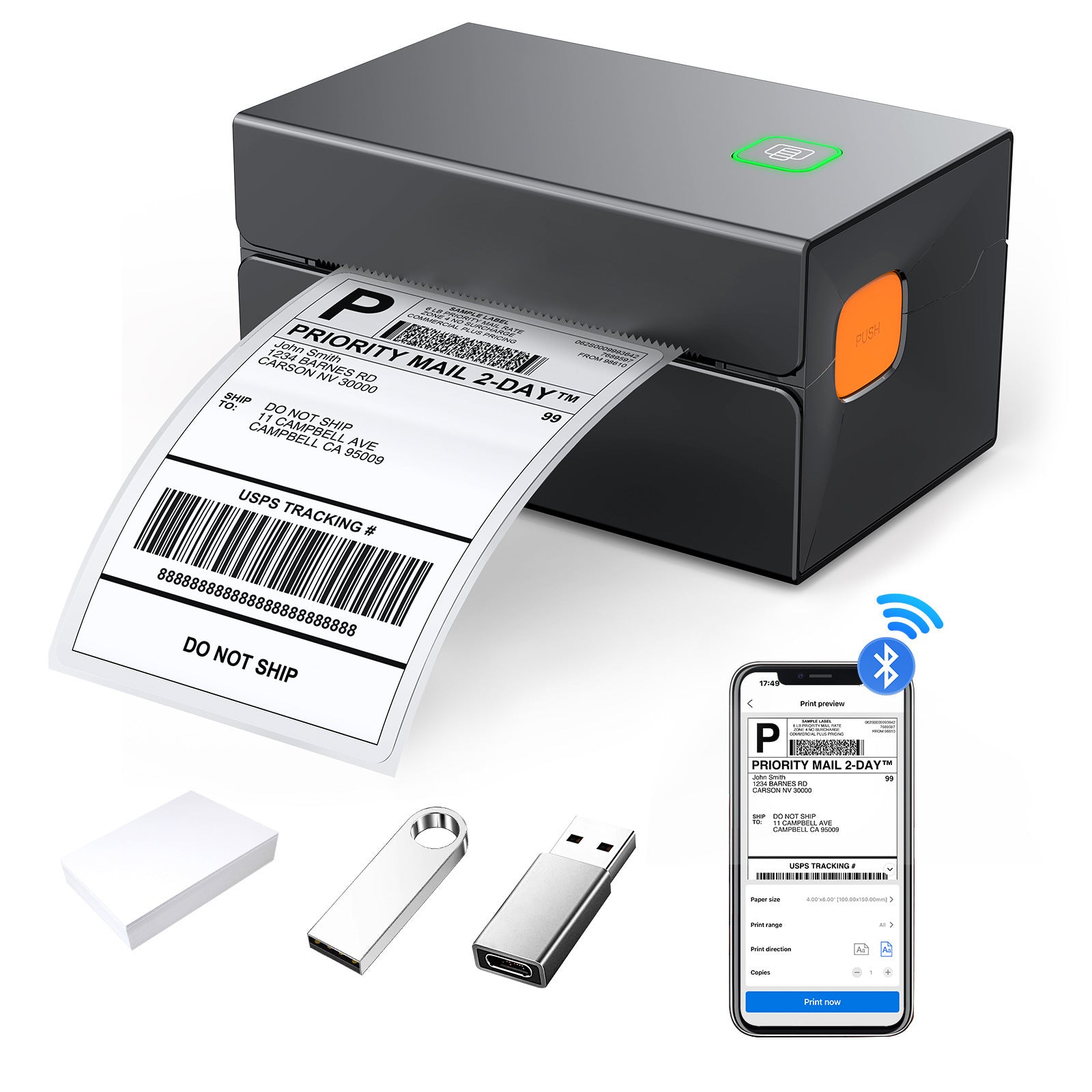 be4a5b7e-2adf-4aaf-86aa-8ceee312595f Express Single Machine Printer Electronic Face Sheet Thermal Label 3080