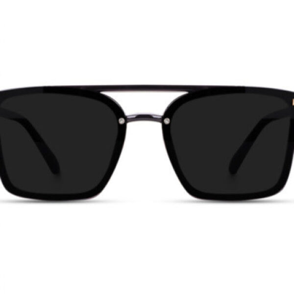 Black Full-Rim Square Frame Wayfarers Sunglasses for Men and Women