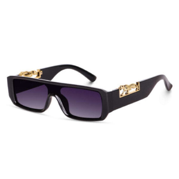 Black trendy square sunglasses