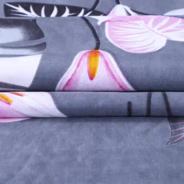 Double Bedsheet with 2 Pillow Covers (Multicolor, 85"x90")