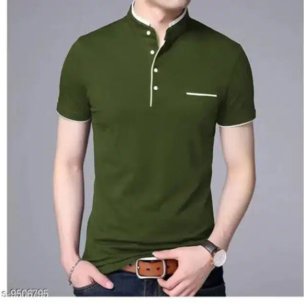 T-Shirt for Men (Olive, L)