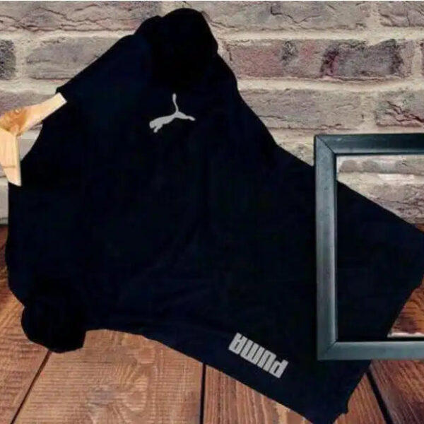 Round Neck T-Shirt for Men (Black, XL)