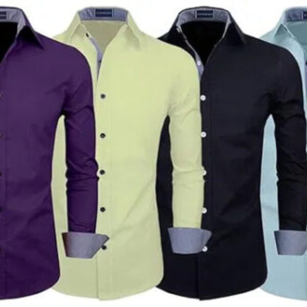 Pack of 4 Plain shirts