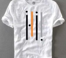 Best Hot Selling Cotton Blend Half Sleeves T-Shirt For Men (White, L)