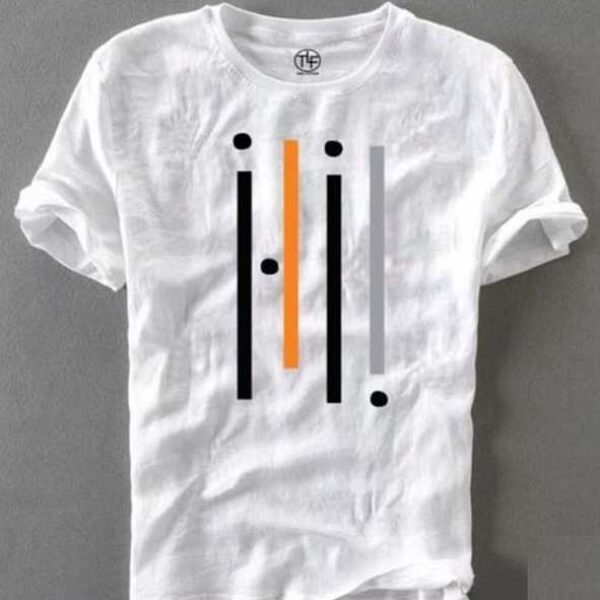 Best Hot Selling Cotton Blend Half Sleeves T-Shirt For Men (White, L)