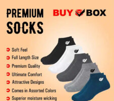 Fashionable Low Length Ankle Socks (Multicolor, Free Size) (Set of 5)