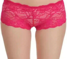 Net Briefs for Women (Pink, XXL)