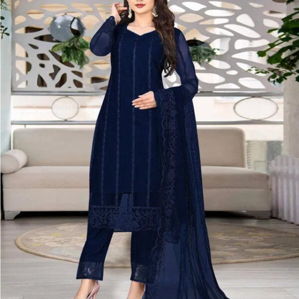 Kurta With Dupatta And Bottomwear