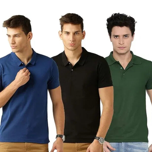 Cotton Polo T-Shirt (Pack of 3)