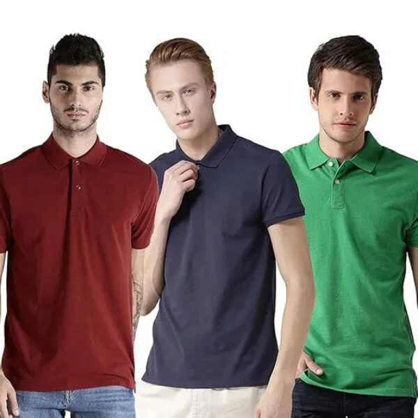 Cotton Polo T-Shirt (Pack of 3)