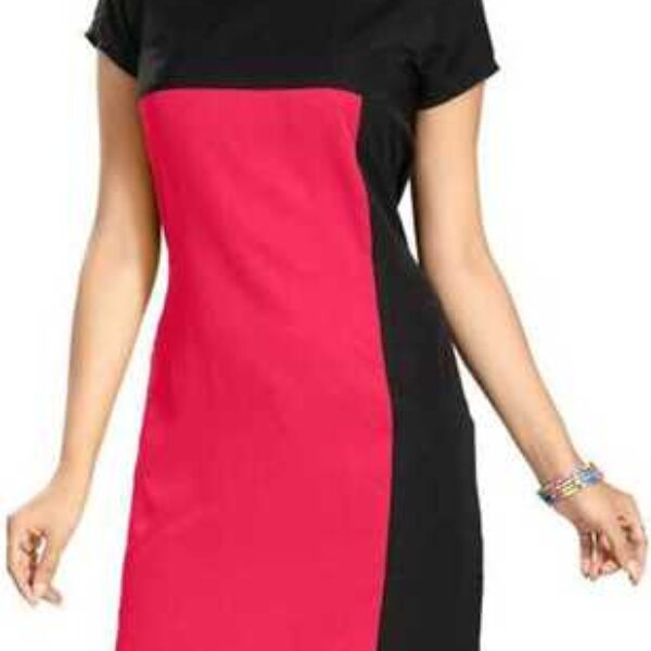 AK Fashion Mall Women Crepe Kurti (Multicolor, M) (Pack of 1)