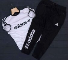 Adidas summer tracksuit (White & Black)