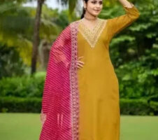 Kurta With Dupatta And Bottomwear