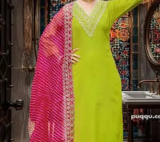 Kurta With Dupatta And Bottomwear