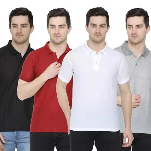 Cotton Polo T-Shirt (Pack of 4)