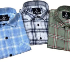 Pack of 3 check shirts