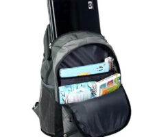 Nylon Backpack for Men & Women (Grey, 60 L)