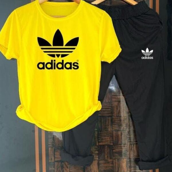 Adidas summer tracksuit (Yellow & Black)