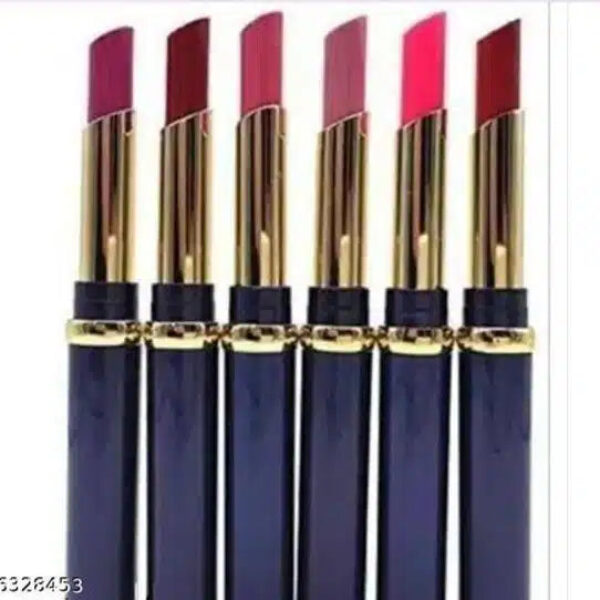 Premium Matte Lipsticks (Multicolor, Pack of 6)